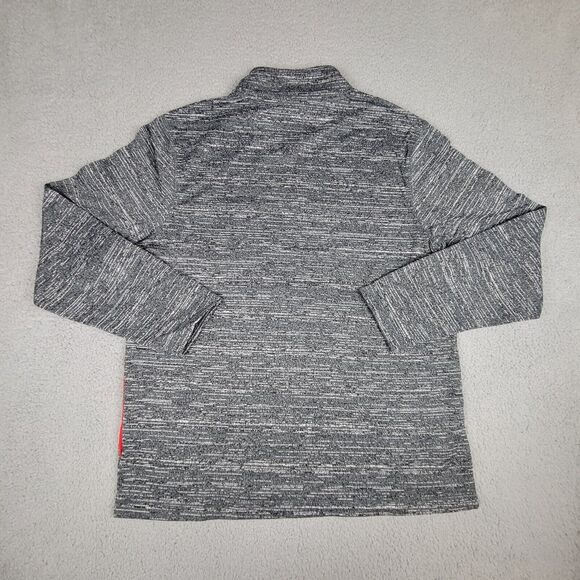 Washington Nationals Mens Large Sweatshirt Getting Faster Space Dye 1/4 Zip Gray - Picture 3 of 12